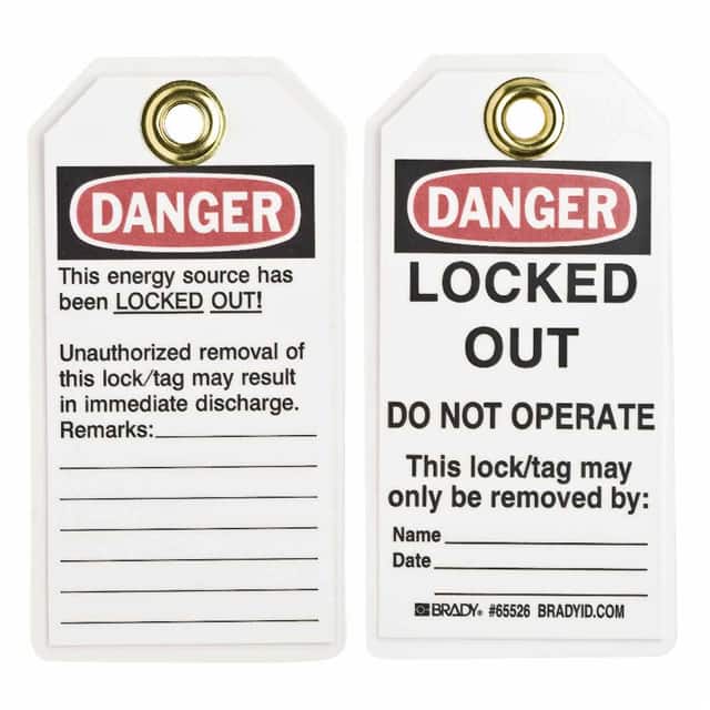 65526 B837 5.75X3 RED/BLK/WHT LO TAGS