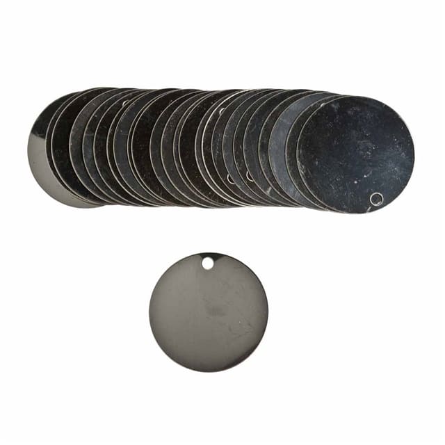 44400 BLANK S.STL ROUND VALVE TAGS 38M