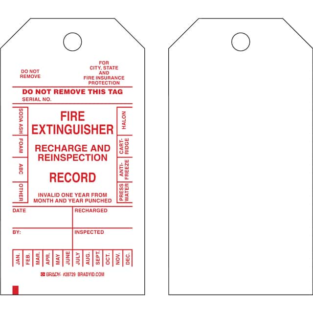 28729 B853 5.75X3 RED/WHT 2-SIDE 100/P