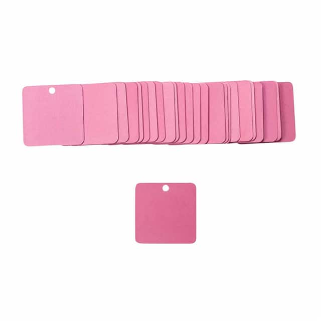 87617 ALUM VALVE TAG,1.5" SQUARE, PINK