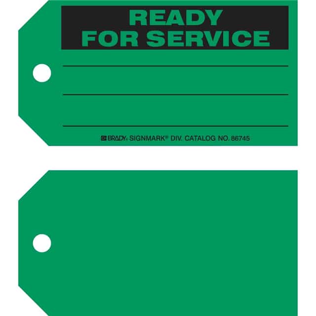 86745 B853 5.75X3 BLK/GREEN 1-SIDE 100