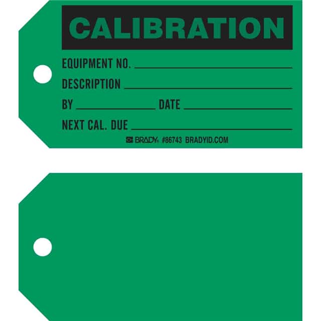86743 B853 5.75X3 BLK/GREEN 1-SIDE 100