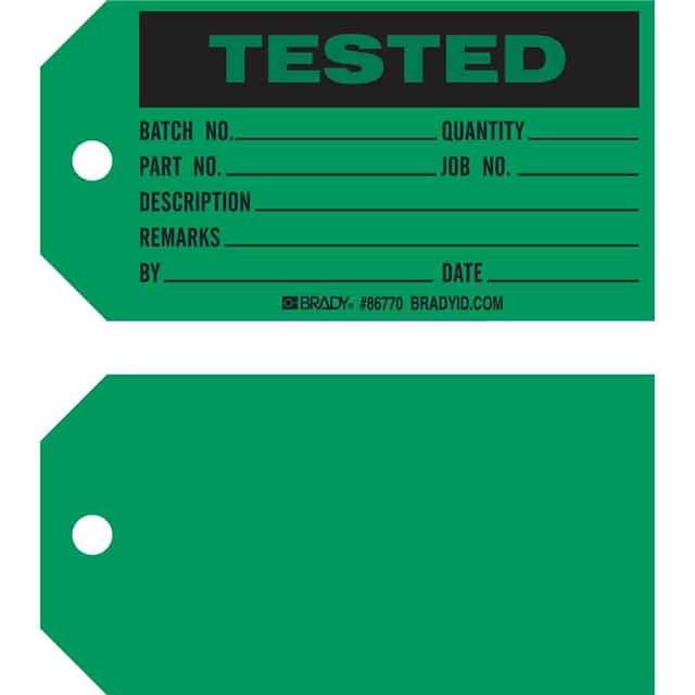 86770 B853 5.75X3 BLK/GREEN 1-SIDE 100