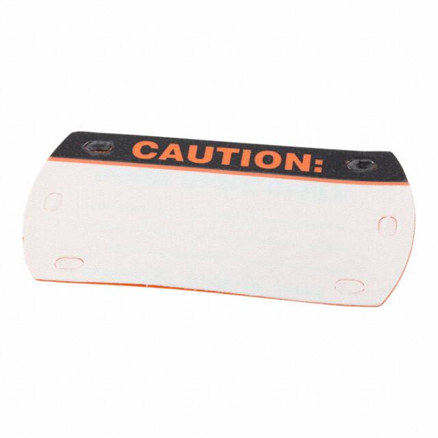 CT2003X2 CAUTION FIBER OPTIC MRKR 3.5X2.0