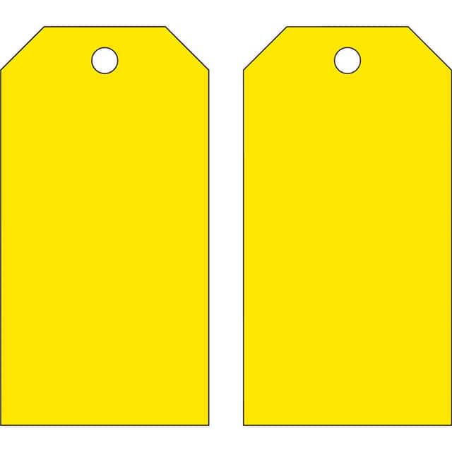 76197 B851 5.75X3 BLANK YELLOW W/1-FLA
