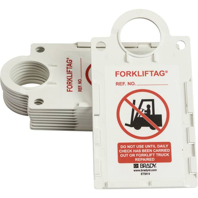 FLT-ETSH9 FORKLIFT HOLDER 11.5X6 WHITE PLA