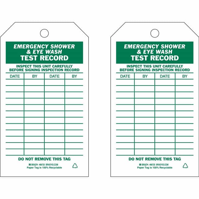 86725 B853 7X4 GRN/WHT 2-SIDED 100/PKG