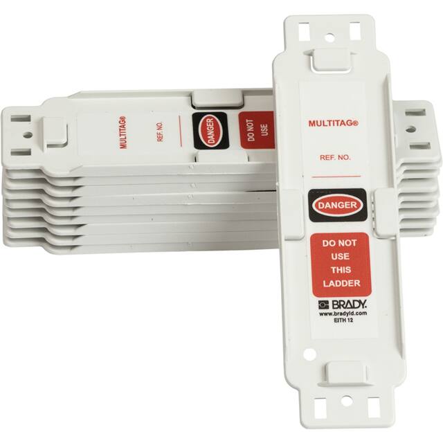 LAD-EITH12 LADDERTAG HOLDER 2 1/4X8 1/4 WHT