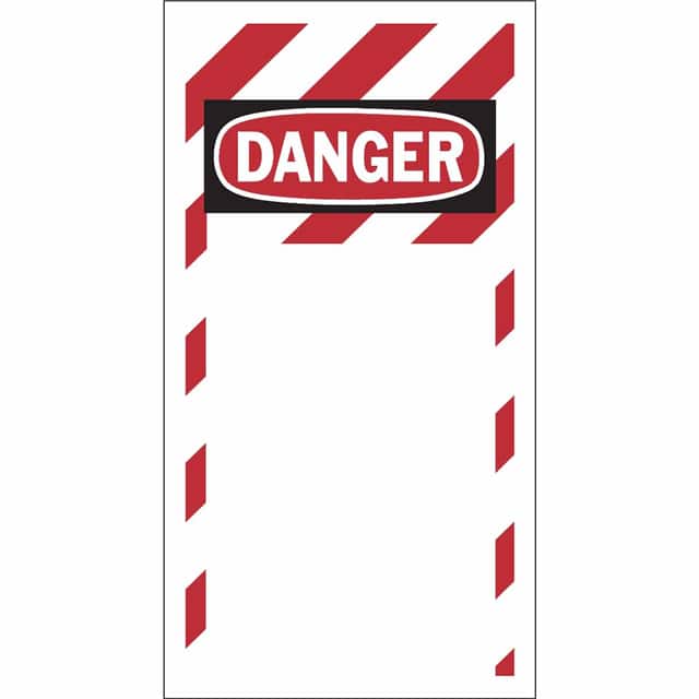 12772 TAG OSHA DANGER W/STRIPES 4 X 8.