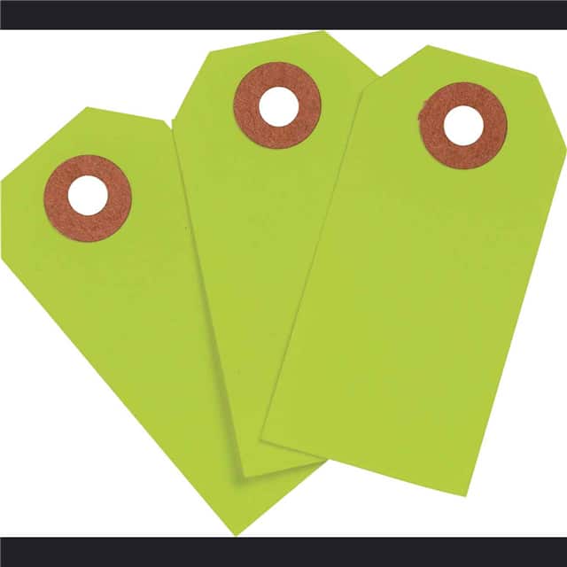 102064 BLNK TAG FLR GRN 2.75"X1.375" 10