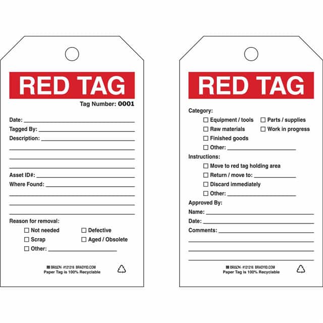 121216 B853 7"X4" RED/BLK/WHT 2-SIDED 1
