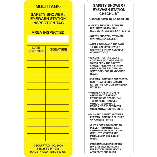 MUL-EITL 540 MULTITAG INSERT, SAFETY SHOWER
