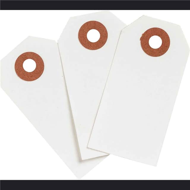 102162 BLNK TAG CRD WHT 3.75"X1.875" 10
