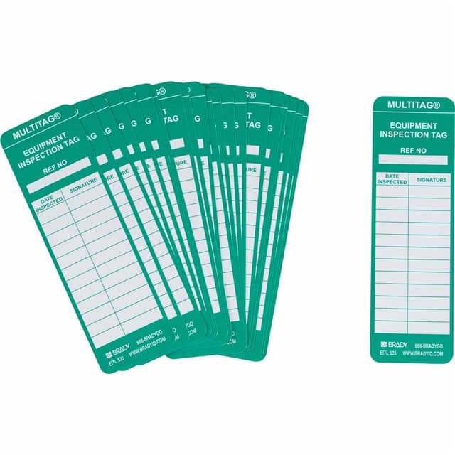 MUL-EITL535 MULTITAG INSERTS 2 X 6 1/2 GREEN