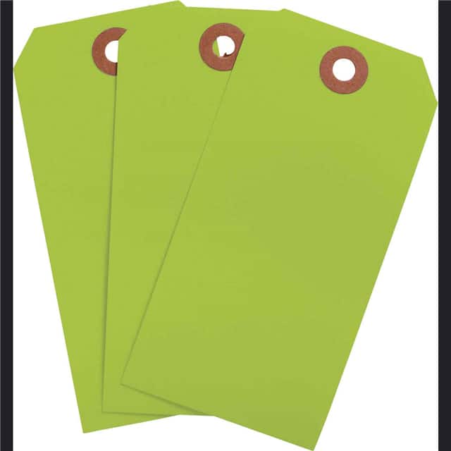 102067 BLNK TAG FLR GRN 4.25"X2.125" 10