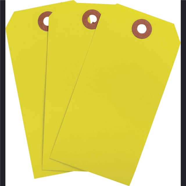 102076 BLNK TAG FLR YEL 4.75"X2.375" 10