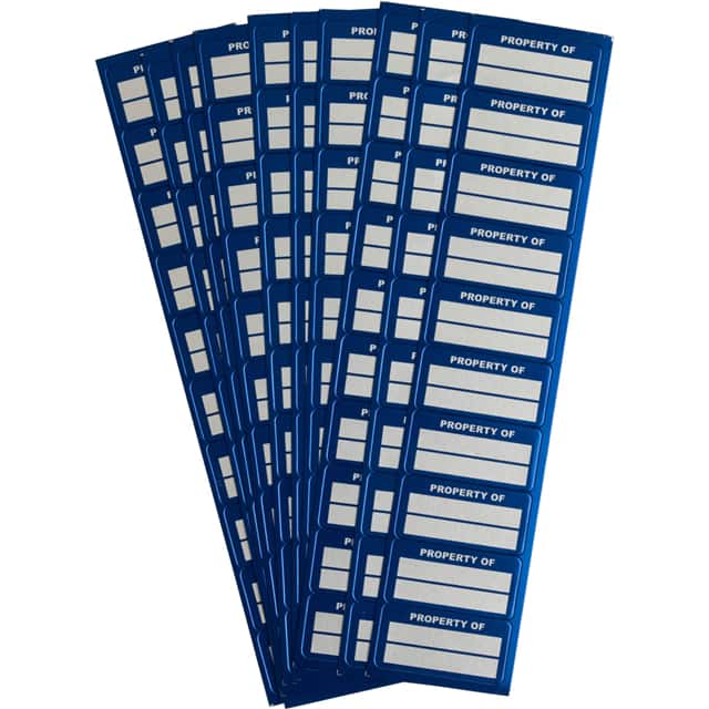 94502 DRK BLUE,0.75X1.5, ASSET ID TAG,
