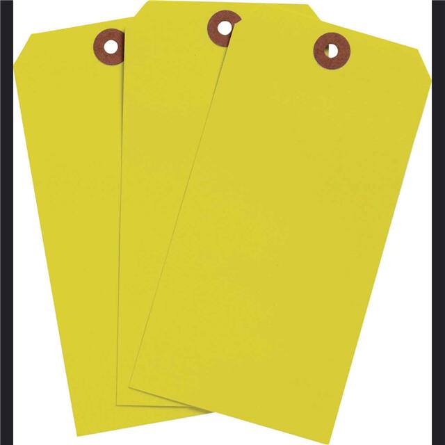 102079 BLNK TAG FLR YEL 6.25"X3.125" 10
