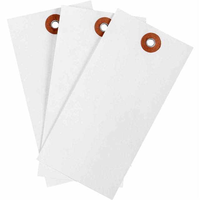 102036 BLNK TAG TYVEK WHT 4.75"X2.375"1