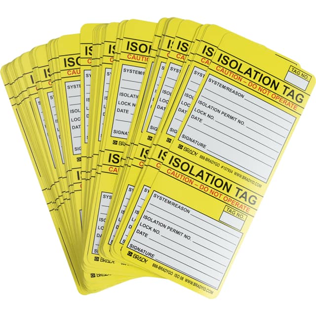 ISO-ISO 08 ISOLATION TAG INSERTS