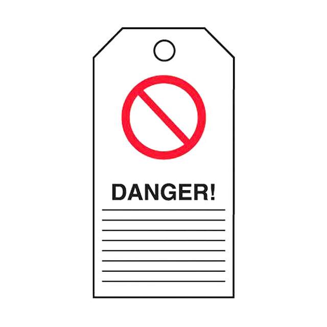 PVT-111 TAG ID RATINGS 5.75"X3" BK/RD/WT