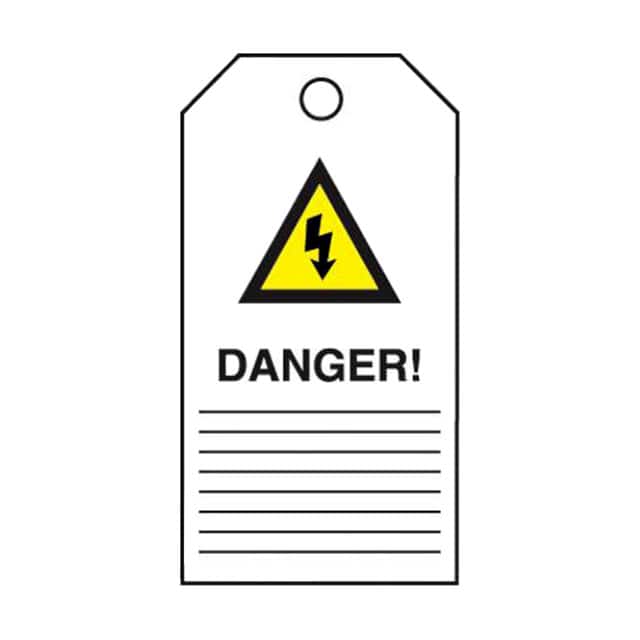 PVT-112 TAG ID RATINGS 5.75"X3" BLCK/YLL