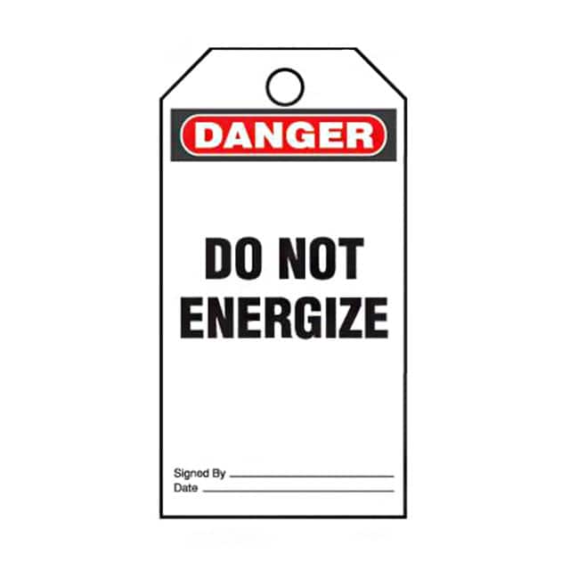 PVT-148-Q TAG ID RATINGS 5.75"X3" BK/RD/WT