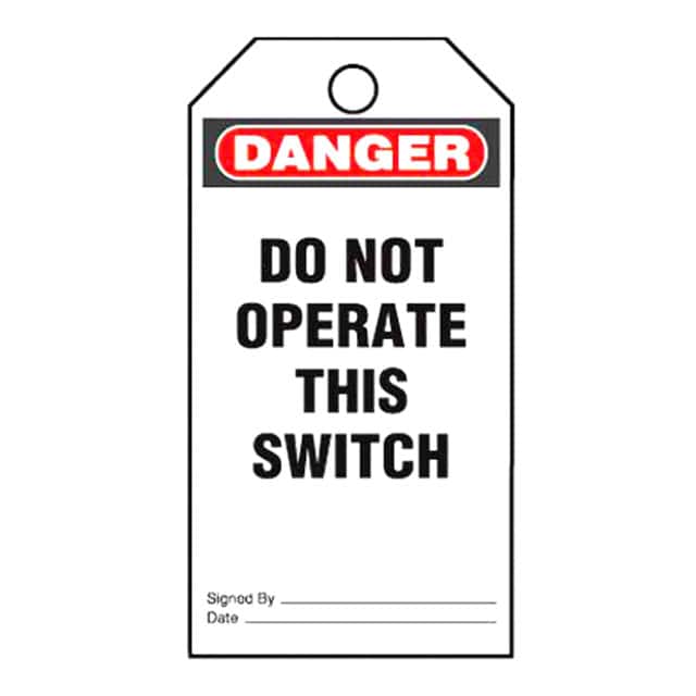 PVT-155-Q TAG ID RATINGS 5.75"X3" BK/RD/WT