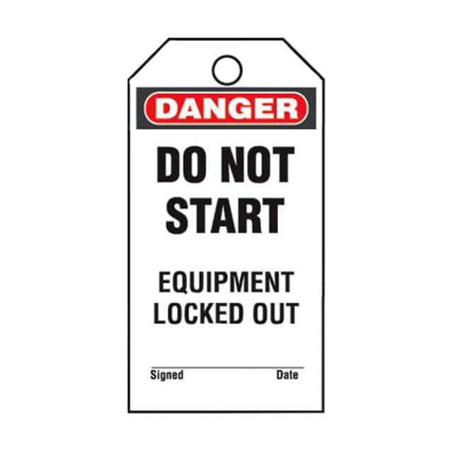 PVT-156-Q TAG ID RATINGS 5.75"X3" BK/RD/WT