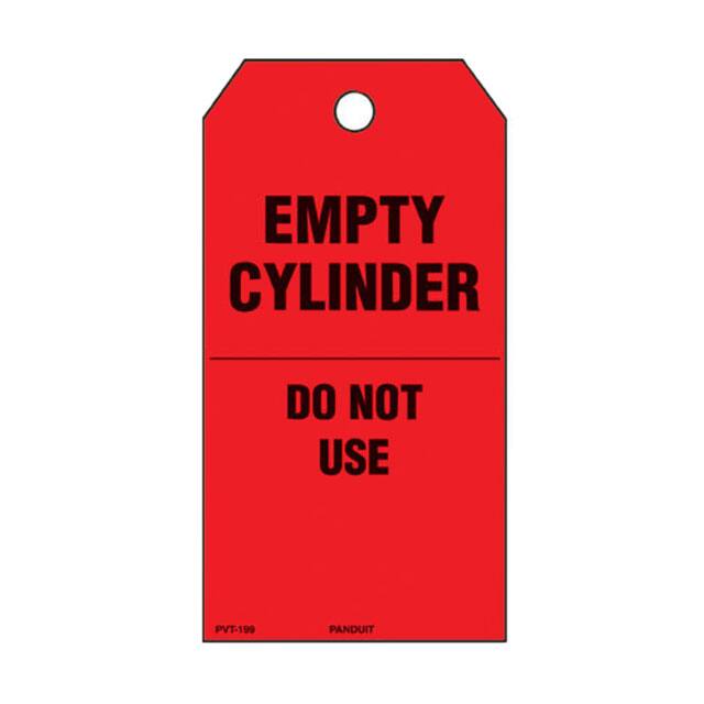 PVT-199-Q TAG ID RATINGS 5.75"X3" BLCK/RED