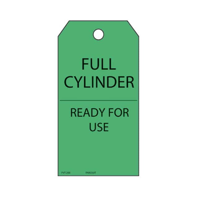 PVT-200-Q TAG ID RATINGS 5.75"X3" BLCK/GRN