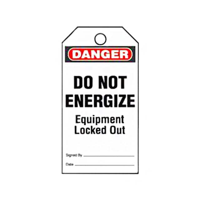 PVT-165-Q TAG ID RATINGS 5.75"X3" BK/RD/WT