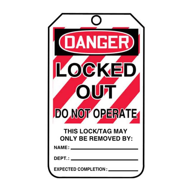 PCT-1055 SFTYTAG,LO DGR LOCKED OUT DO NT