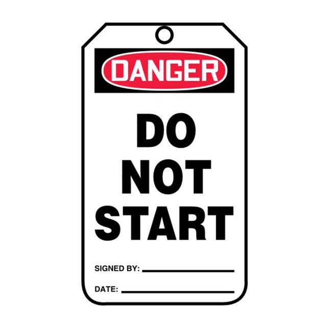 PCT-1005 TAG 5.75"X3.25" RED/BLACK/WHITE