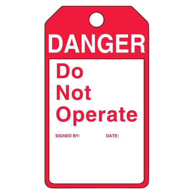 PVT-1062-Q SFTYTAG,DANGER DO NOT OPERATE,TH