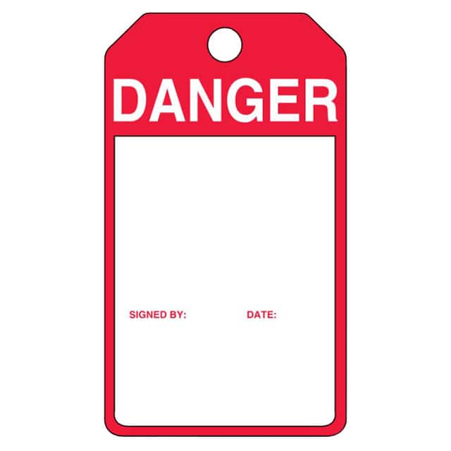 PVT-1162-Q SFTYTAG,DANGER (BLANK), THK PLS