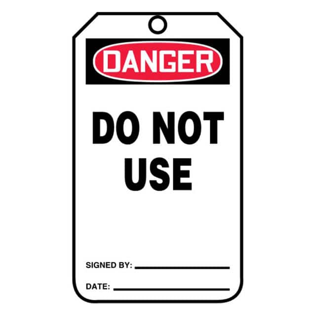 PVT-1003 TAG 5.75"X3.25" BLACK/RED/WHITE