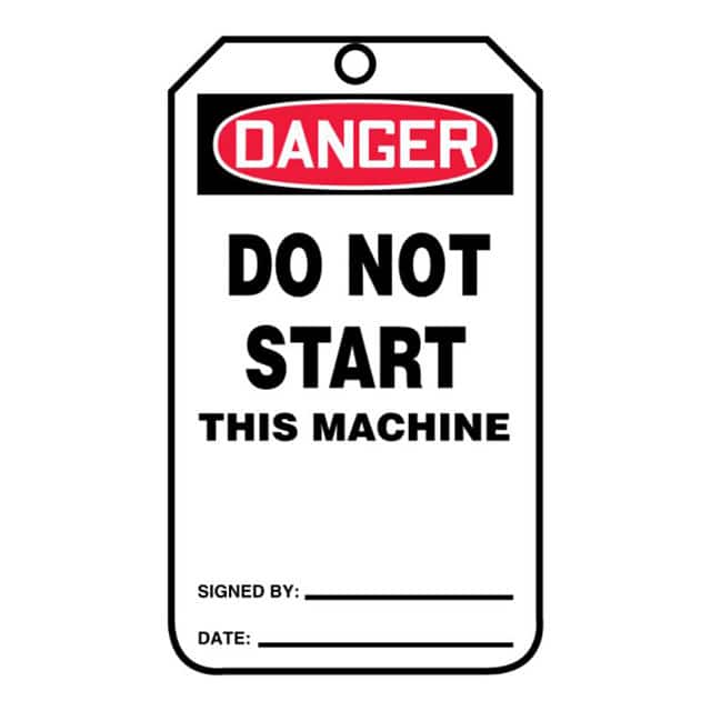PVT-1007 TAG 5.75"X3.25" RED/BLACK/WHITE