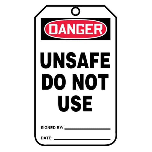 PVT-1008 TAG 5.75"X3.25" RED/BLACK/WHITE