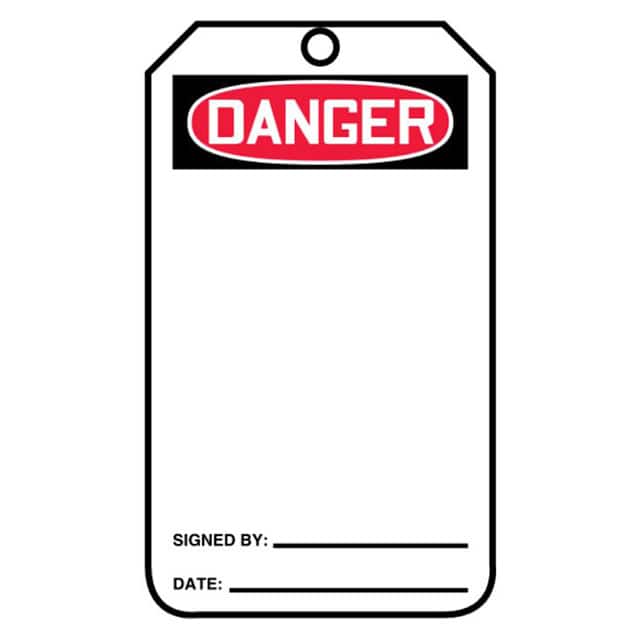 PVT-1010 TAG 5.75"X3.25" RED/BLACK/WHITE