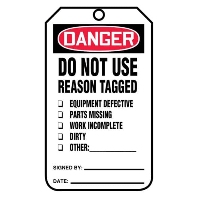 PVT-1014 TAG 5.75"X3.25" RED/BLACK/WHITE