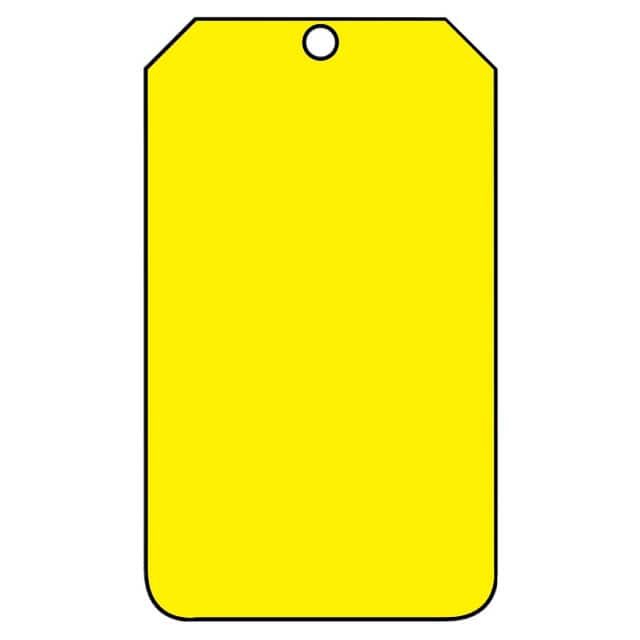 PVT-1031-Q TAG, BLANK, YELLOW