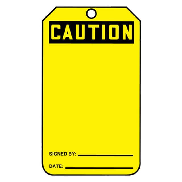 PVT-1043-Q SFTYTAG,CAUTION (BLANK), BK SAME