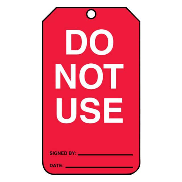 PVT-1050-Q SFTYTAG,DO NOT USE