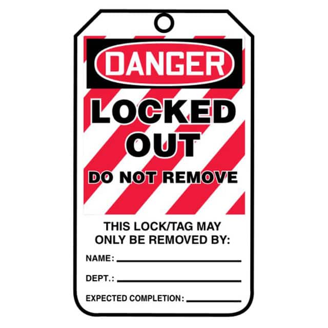 PVT-1057-Q SFTYTAG,LO DGR LCKD OUT DO NT