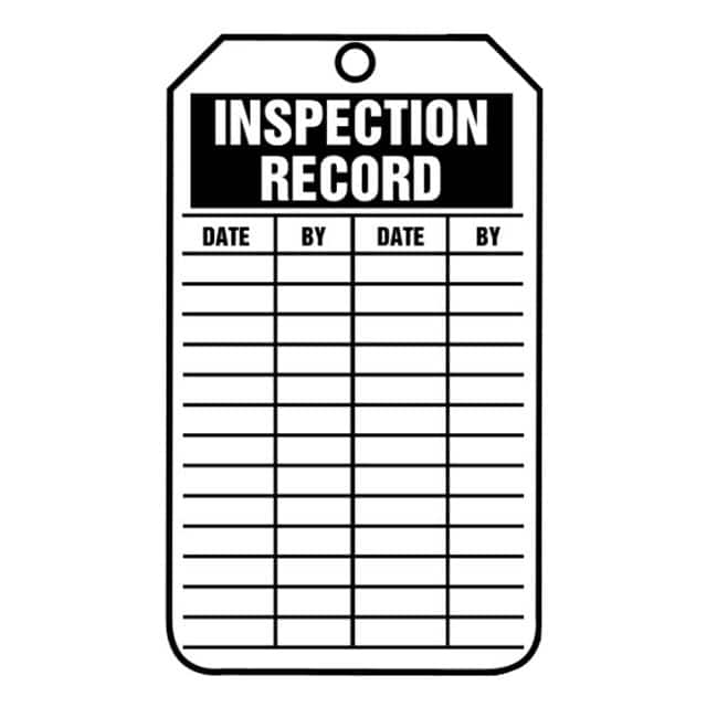 PVT-1136-Q SFTYTAG,INSPECTION RECORD