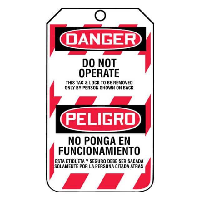 PVT-1150 TAG 5.75"X3.25" RED/BLACK/WHITE