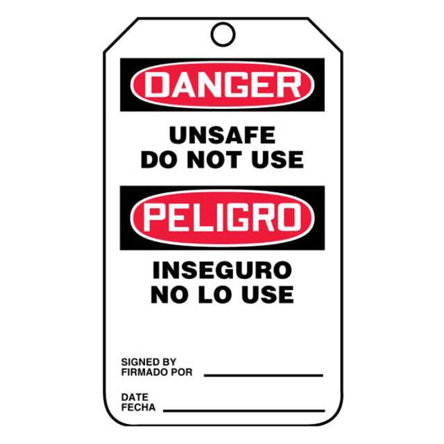 PVT-1151 TAG 5.75"X3.25" RED/BLACK/WHITE