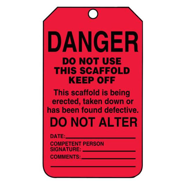 PVT-1154 TAG 5.75"X3.25" BLACK/RED