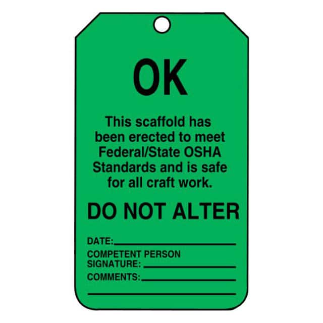 PVT-1156 TAG 5.75"X3.25" BLACK/GREEN